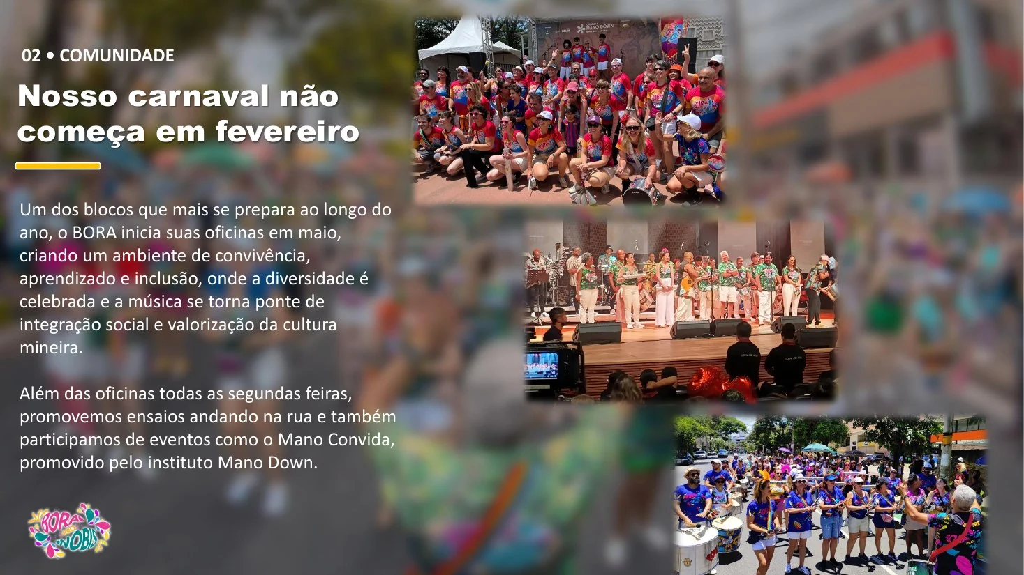 Apresentação institucional Bora Pro Nobis 2027 — tela 4 de 12