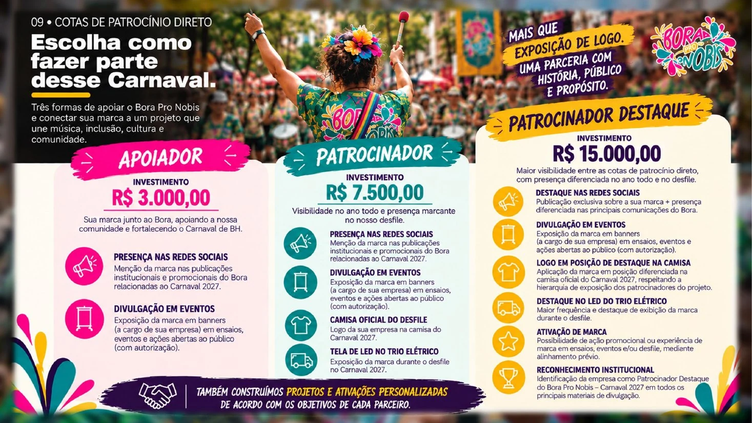 Apresentação institucional Bora Pro Nobis 2027 — tela 11 de 12